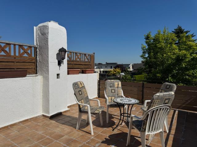 Dachterrasse im Sommer
