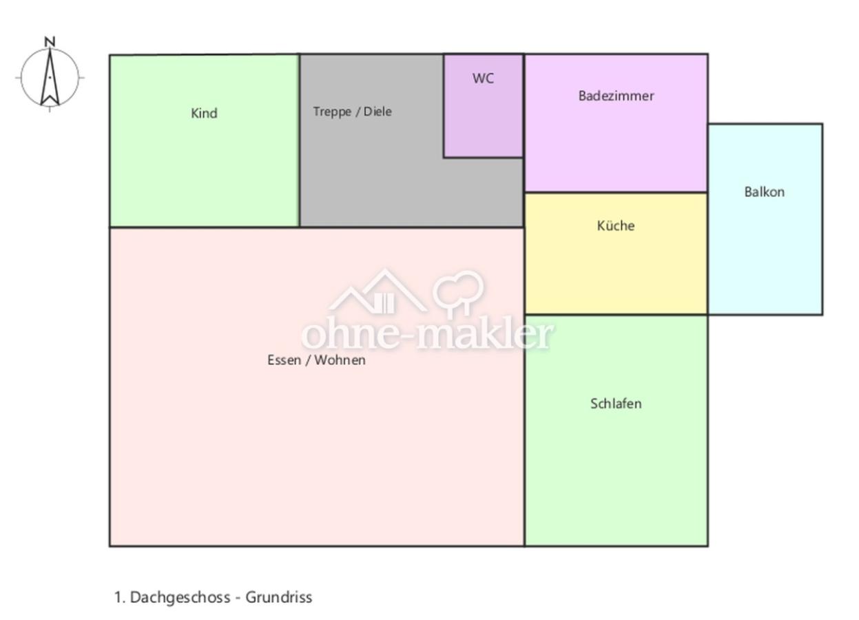 Grundriss 1. Dachgeschoss