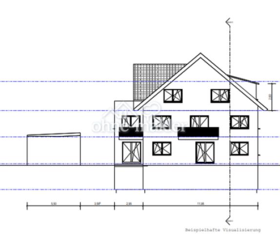 Geplante Westansicht