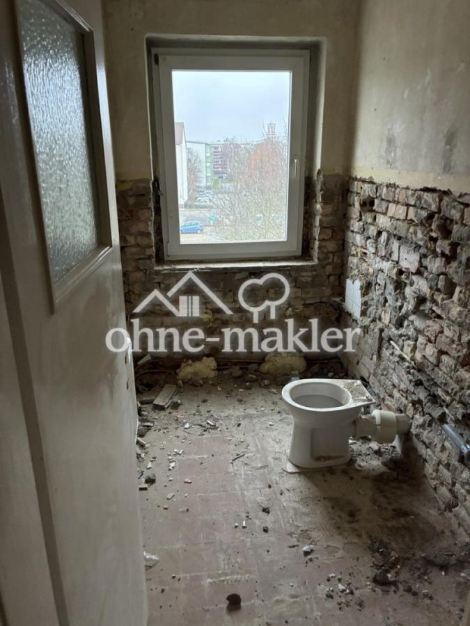 Das Bad wird neu hergerichtet