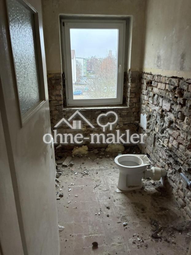 Das Bad wird neu hergerichtet