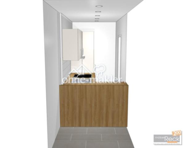 Küche vom Wohnzimmer