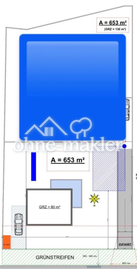 Teilungsentwurf + opt. Bauplan