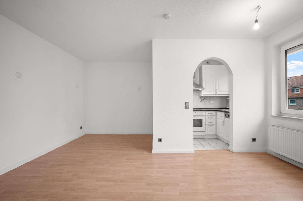 Wohnzimmer mit Küche