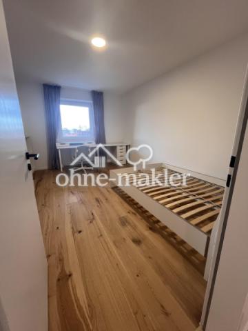 Schlafzimmer von der Türe aus