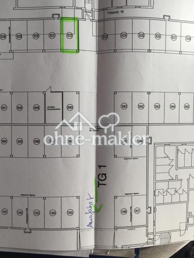 Lage des Tiefgaragenplatzes