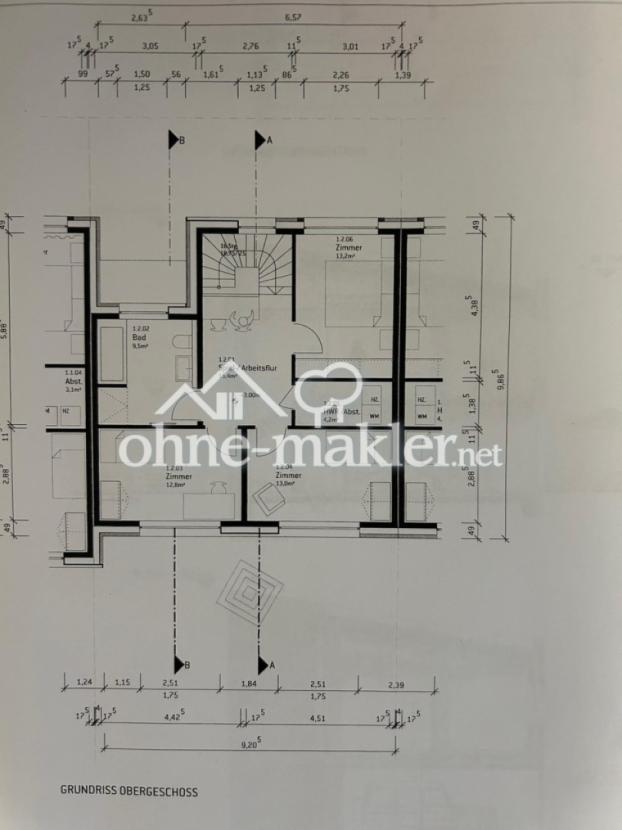 Grundriss Obergeschoss