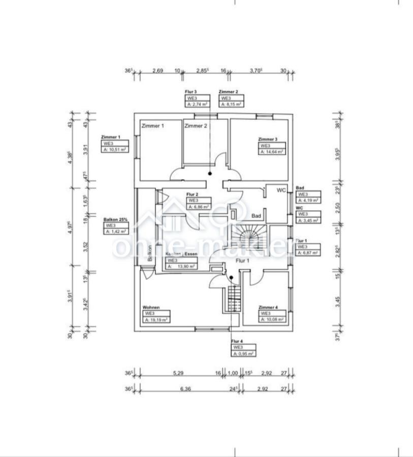 Grundriss Obergeschoss