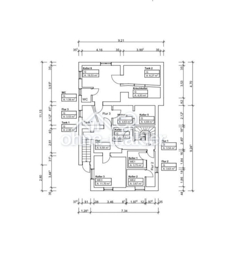 Grundriss Kellergeschoss