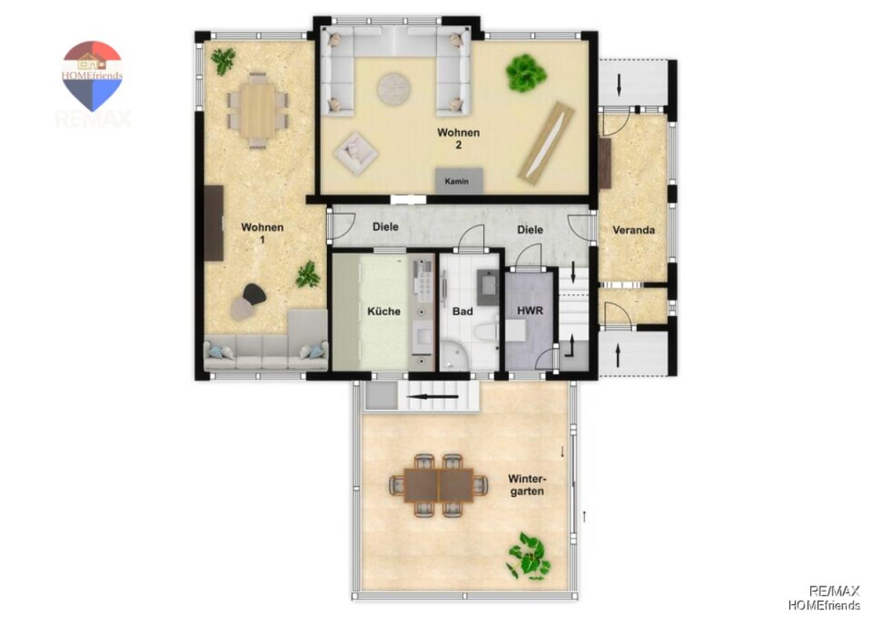 Grundriss Neuhardenberg EG