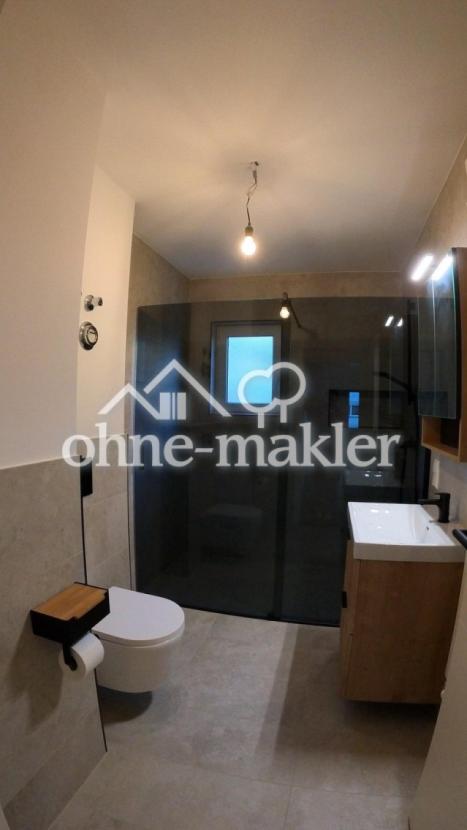 Glas Duschwand schwarz