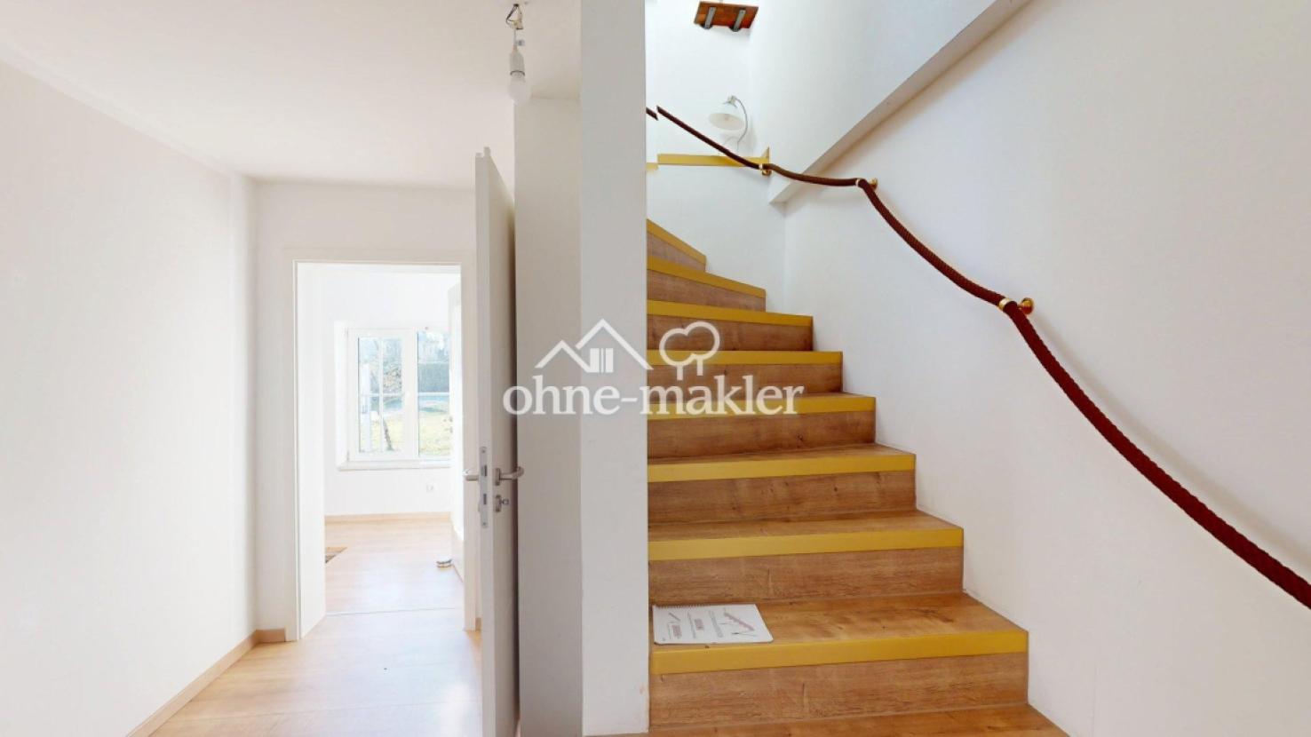 Treppe in die obere Etage