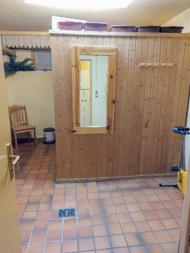 Die Sauna im Keller