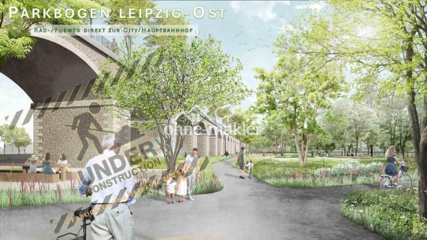 Parkbogen Ost in Bau