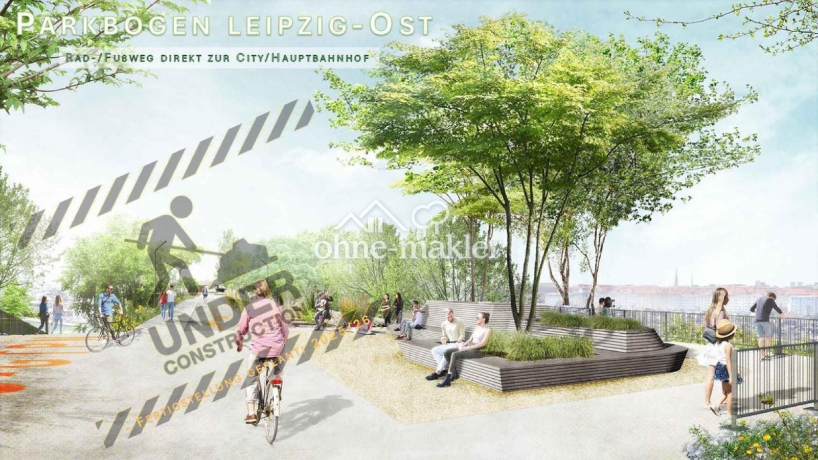 Parkbogen Ost in Bau