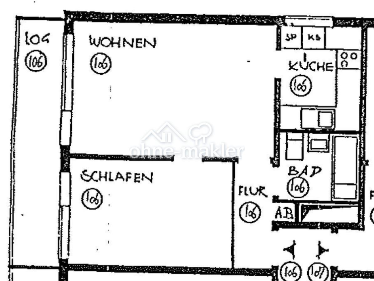 Grundriss – 47 m² Wohnfläche