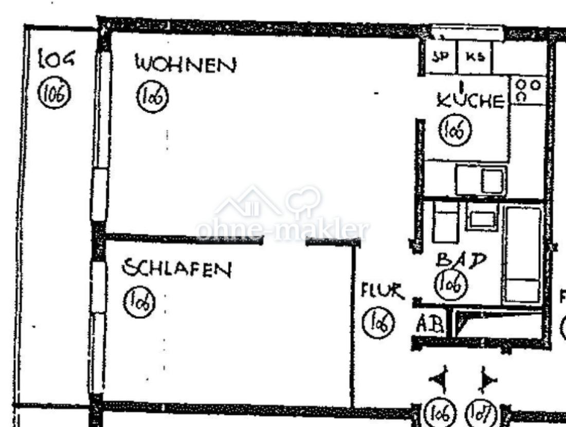 Grundriss – 47 m² Wohnfläche