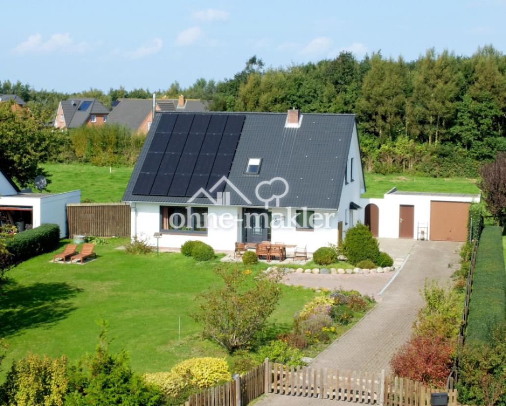 Blick vom Hafendeich