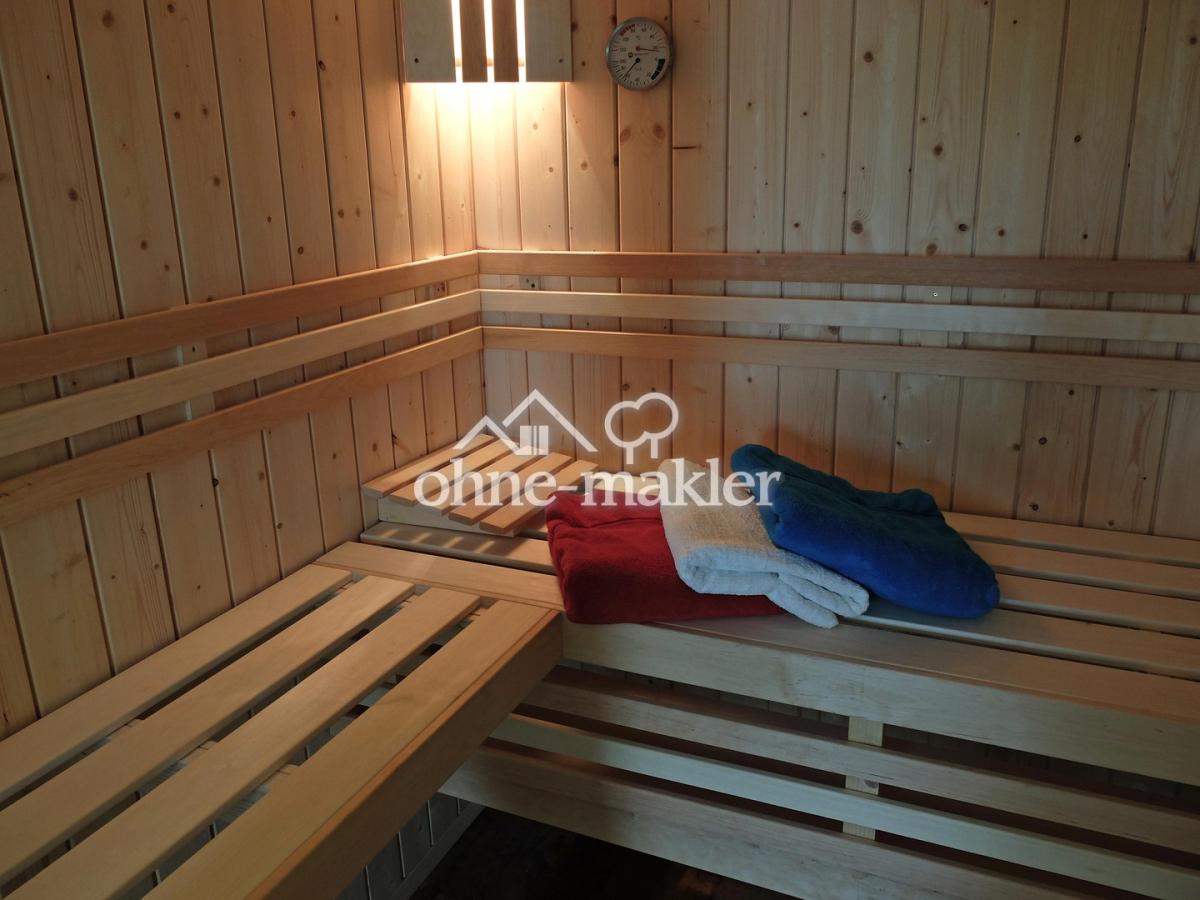 Nebengebäude Sauna von innen