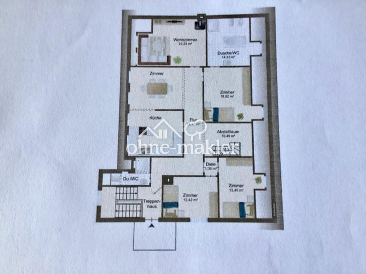 Grundriss untere Wohnungsebene