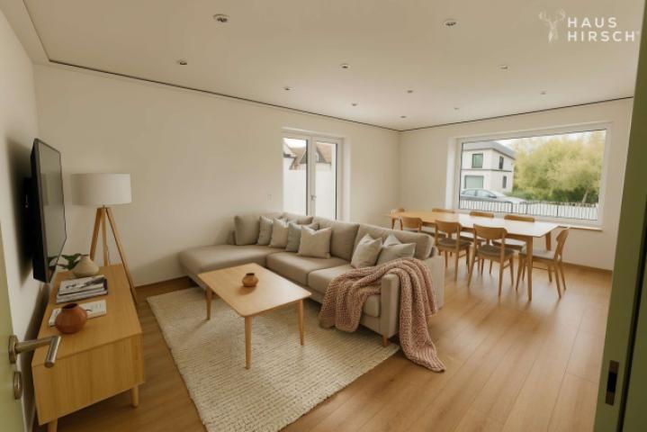 Wohnzimmer virtuell möbliert