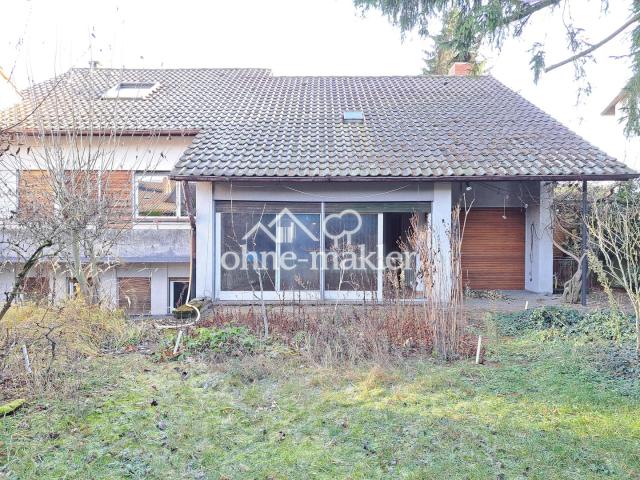 Riesige Fensterfront, Garten