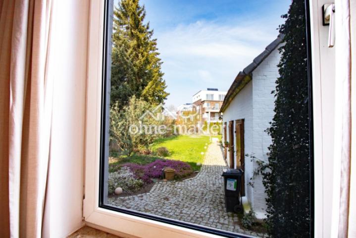 Blick von der Küche zum Garten