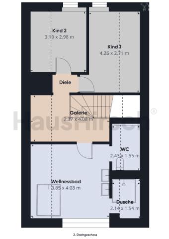 Grundriss 2. Dachgeschoss