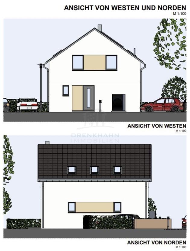 Ansicht von Norden und Westen