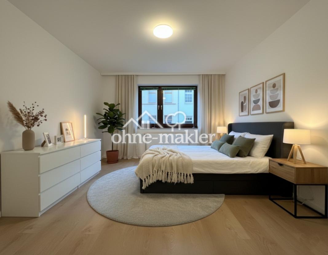 Schlafzimmer (KI möbliert)