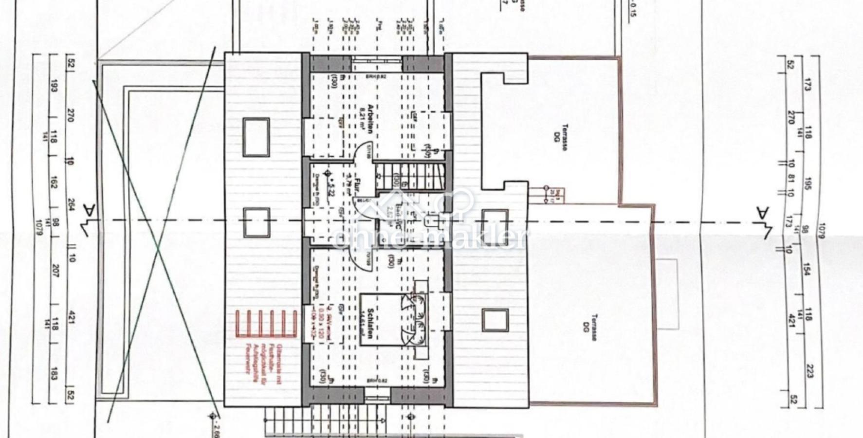 Grundriss obere Etage