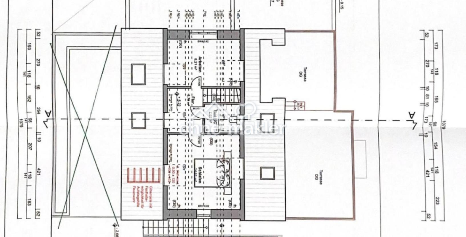 Grundriss obere Etage