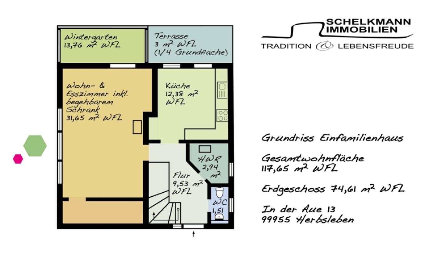 Grundriss EFH Herbsleben EG