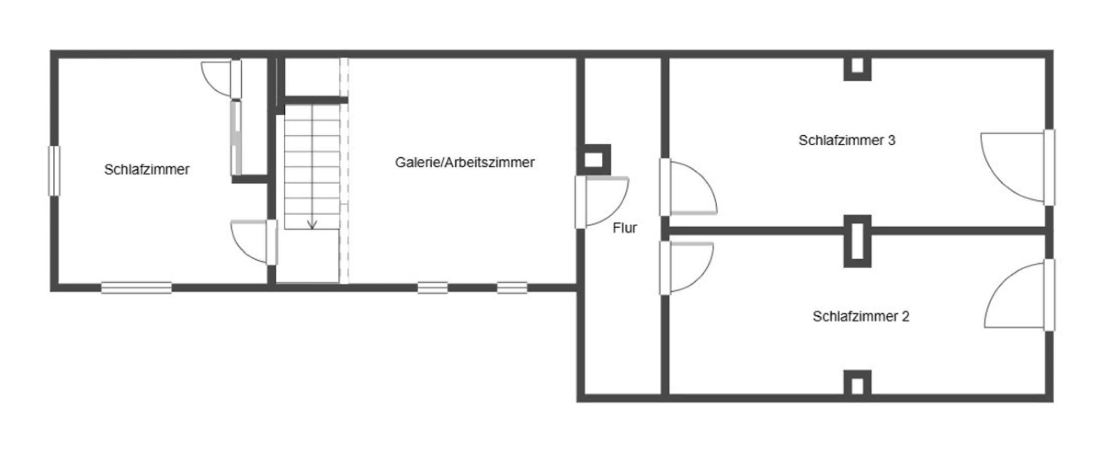 Grundriss Hinterhaus OG
