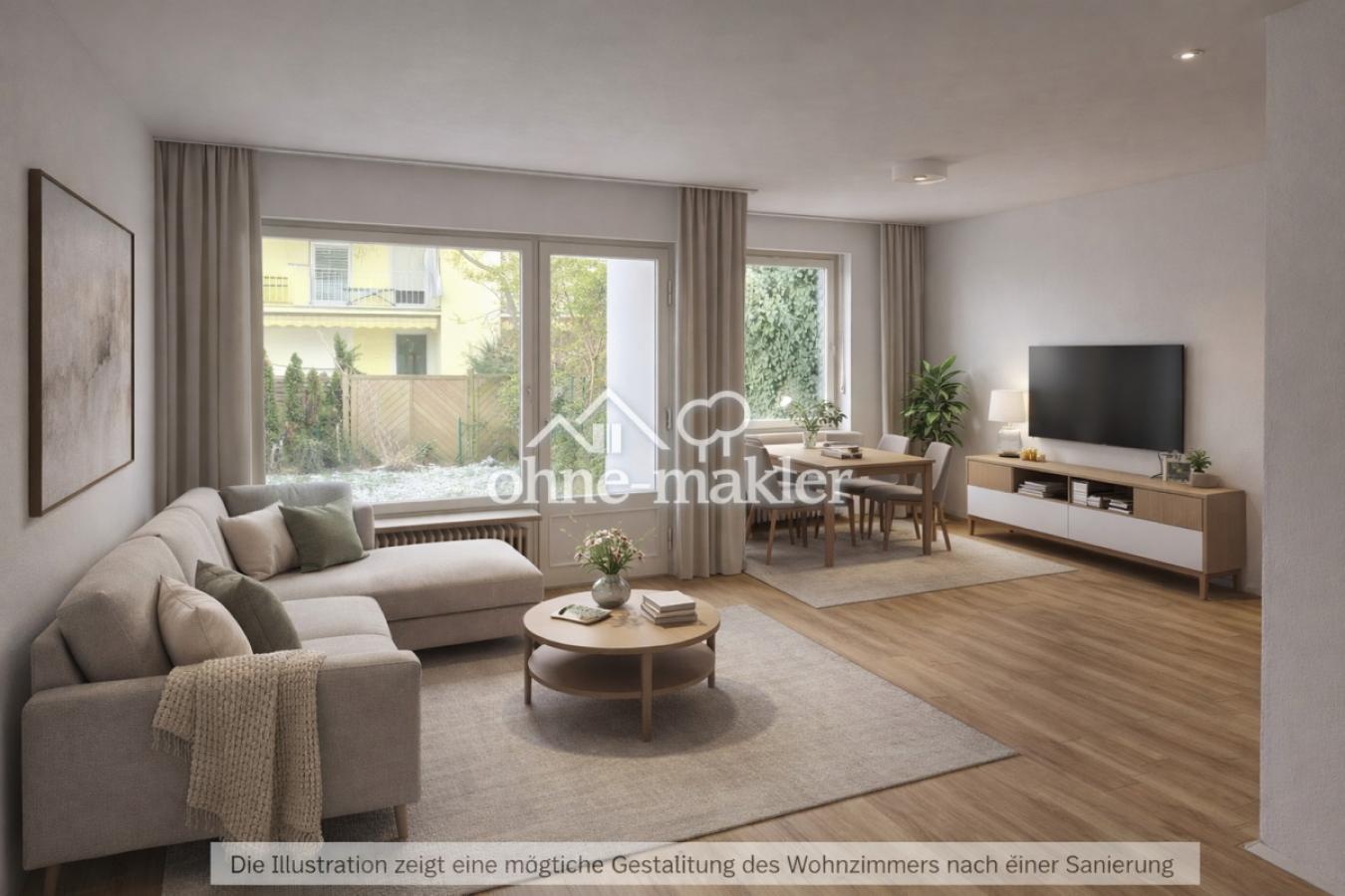 Illustration Wohnzimmer (KI)