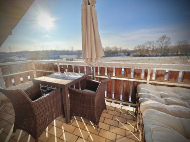 Blick vom Balkon - Dachgeschoss