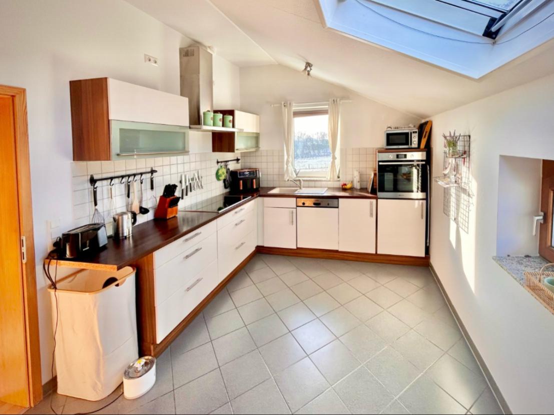 Küche im Dachgeschoss