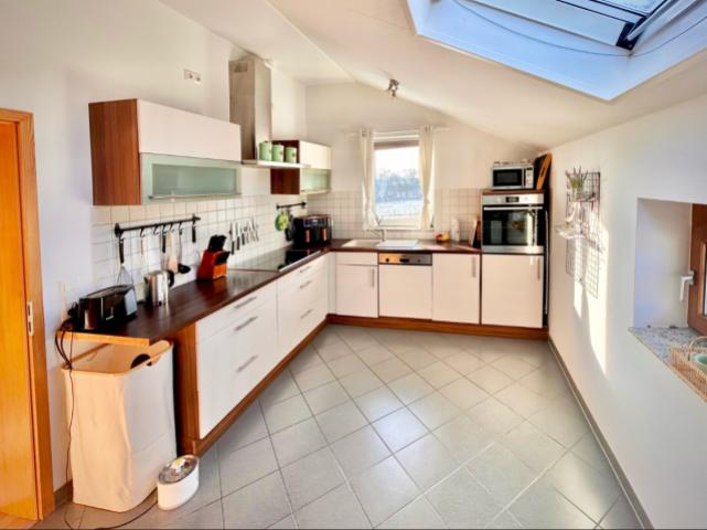 Küche im Dachgeschoss