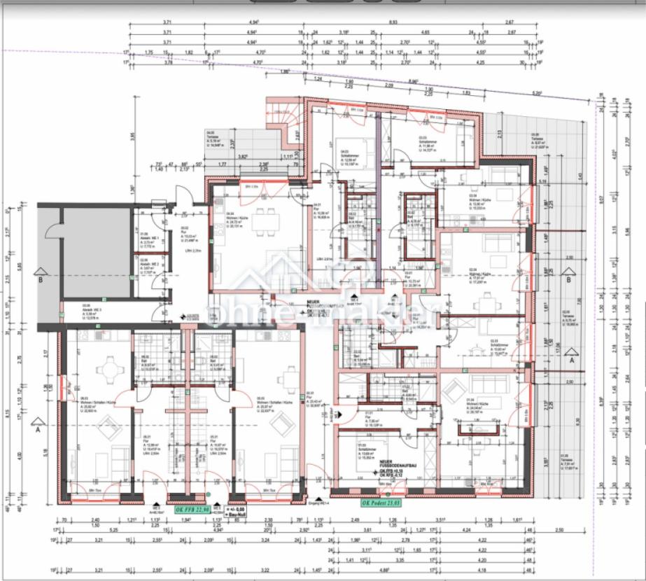 Grundriss Wohnungen 1-6 EG