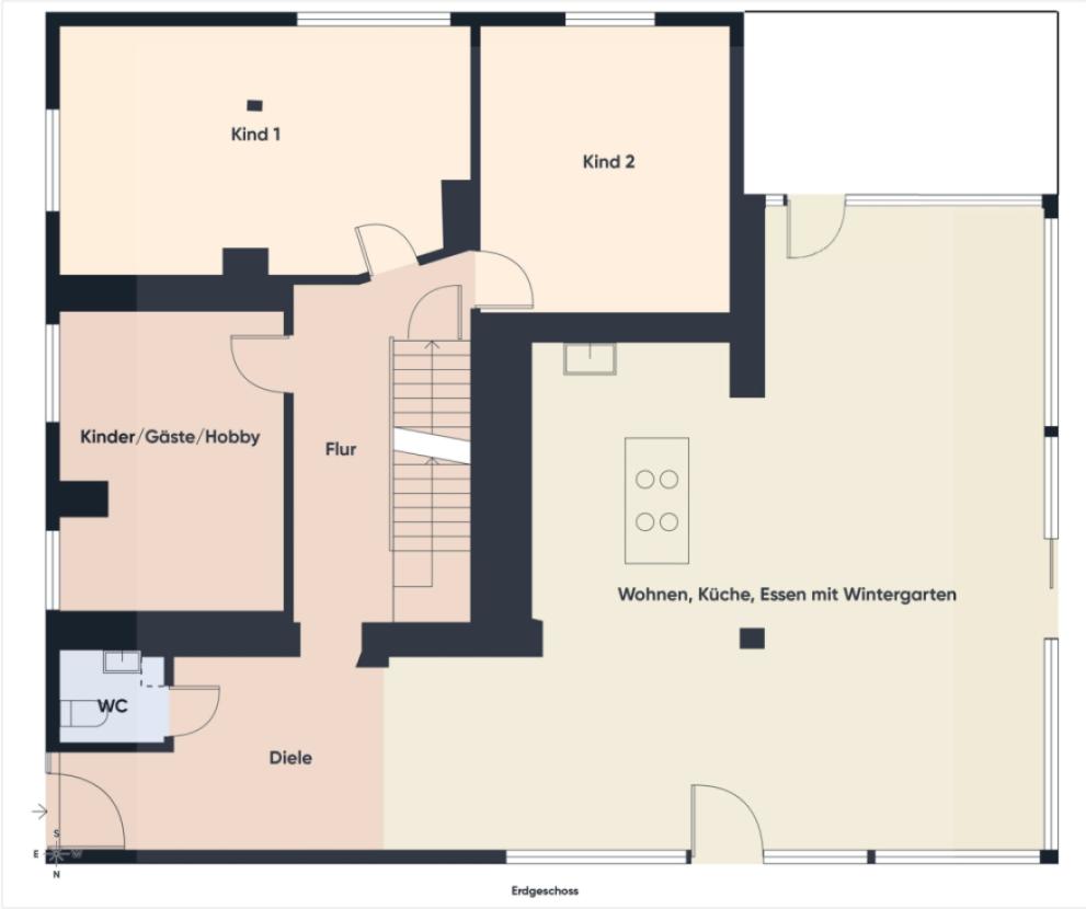 Erdgeschoss Darstellung