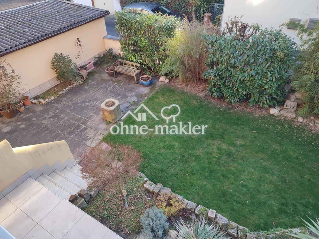 Gartenansicht hinterm Haus