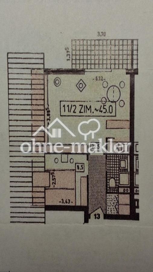 Grundriss der Wohnung