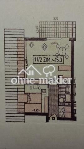 Grundriss der Wohnung