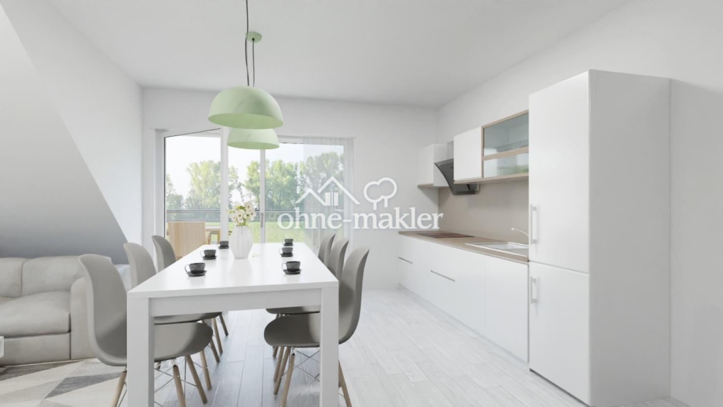 Visualisierung 1. DG Küche