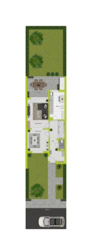 2D Grundriss EG mit Aussenbereich