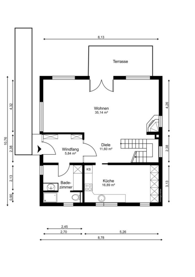 Hinterhaus Erdgeschoss