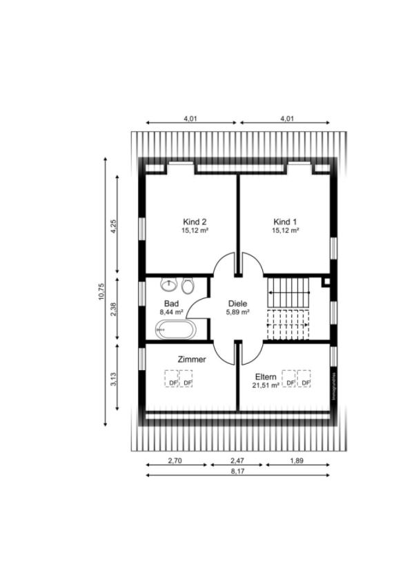 Hinterhaus Obergeschoss