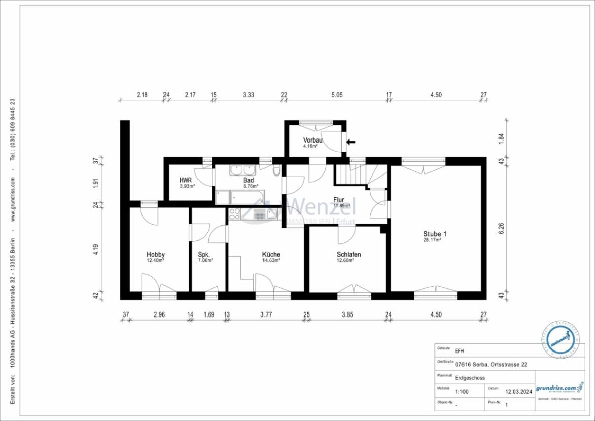 Grundriss Erdgeschoss