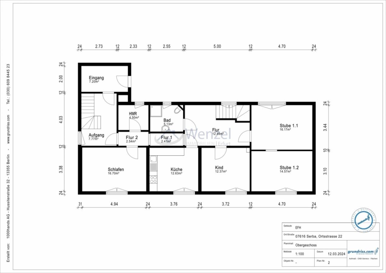 Grundriss Obergeschoss