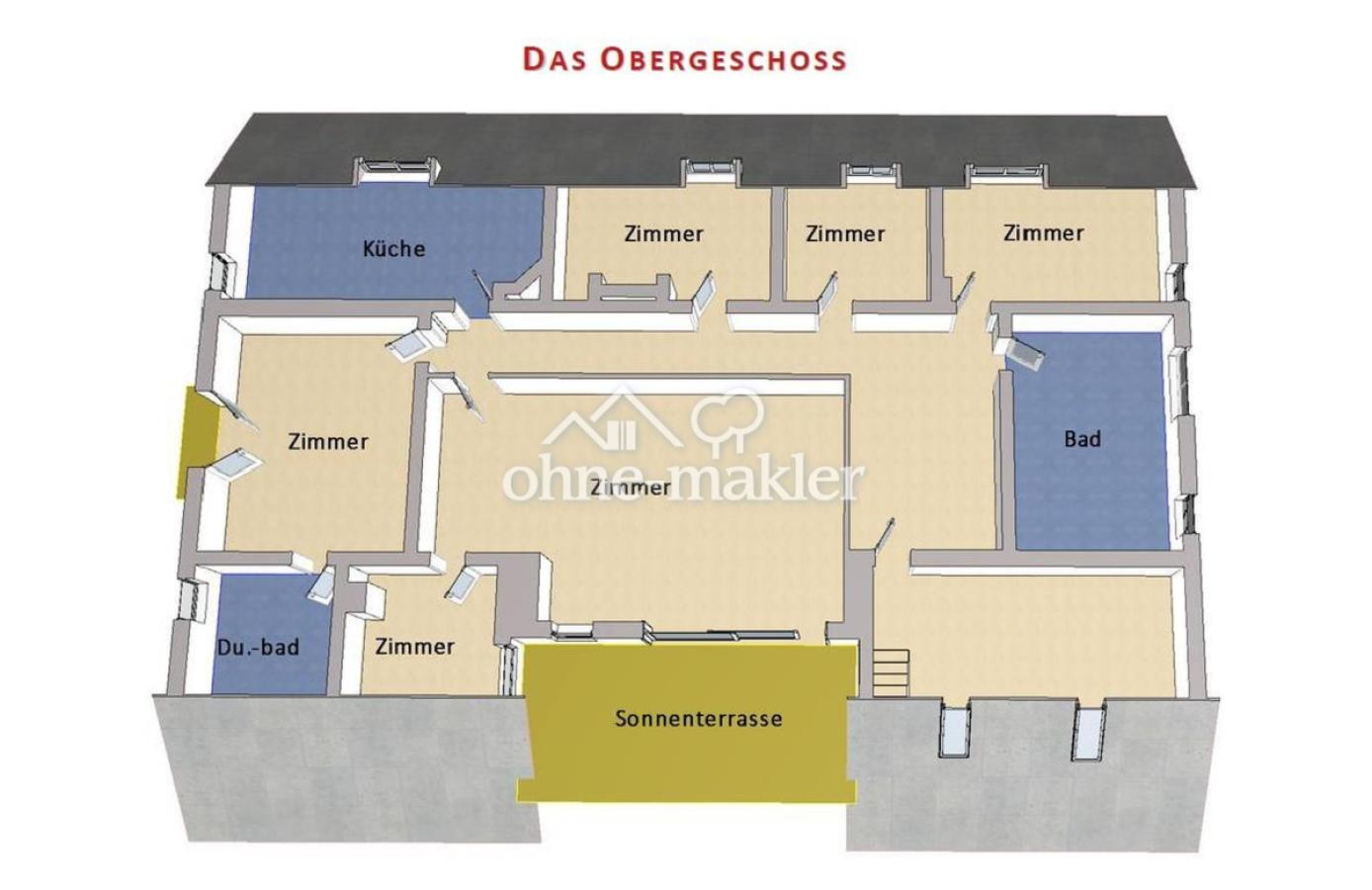 Grundriss Obergeschoss Wohnung